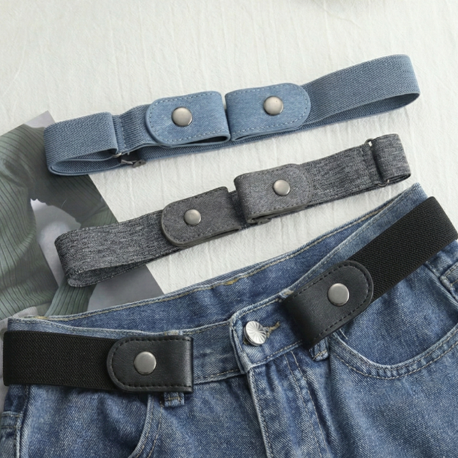 티모아리스 압박없는 탄성 허리 벨트 세트 노버클