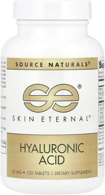 소스내추럴스 스킨 이터널 히알루론산 50 mg 120 타블렛, 1개, 120정 - 쿠팡