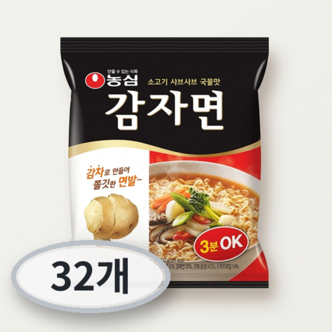 농심 감자면 117g, 32개