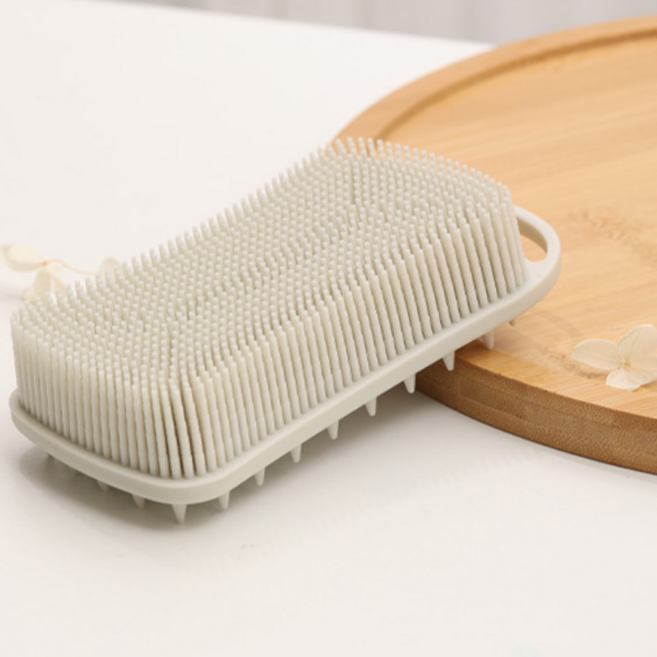 드앤올 실리콘 샤워타월 바디브러쉬, 1개, 1개입, 베이지색