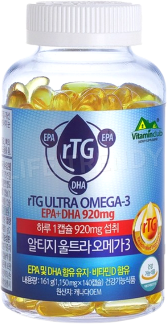 알티지 울트라 오메가3 1150mg x 140캡슐, 1개