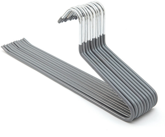 메르카 논슬립 바지걸이, 10개, 그레이