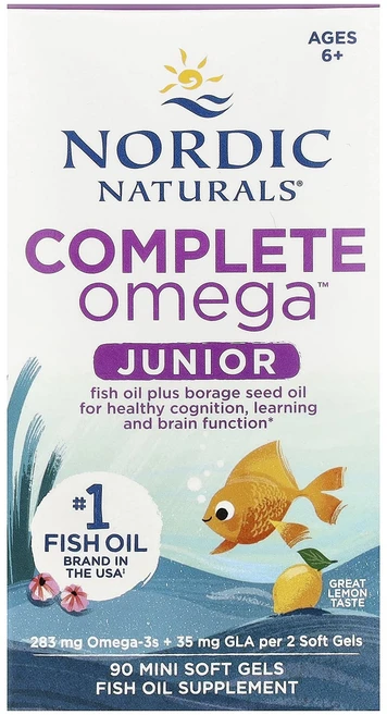 몸관리하세요 겨울입니다 Nordic Naturals 컴플리트 Omega™ 청소년 만 6세 이상 레몬 맛 미니 소프트젤 90정 특별관리진행, NordicNaturals컴플리트Omega청소년만6세이, 1개 - 쿠팡
