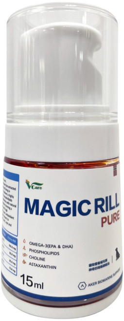 Vcare MAGIC RILL PURE 南極磷蝦油 15ml, 1個, 皮膚/毛