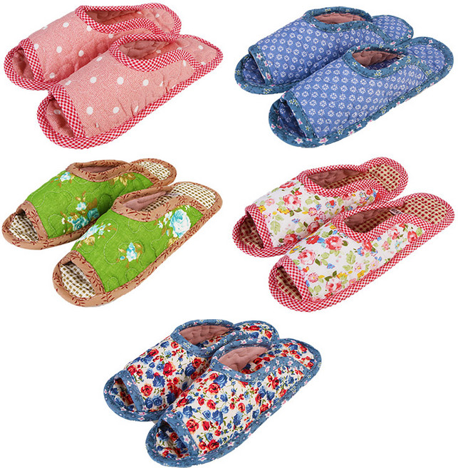 케이에스몰 면실내화 거실화 순면 실내화 슬리퍼 거실슬리퍼 덧신 면덧신 퀼트 실내용 쿠션, 랜덤, 1개