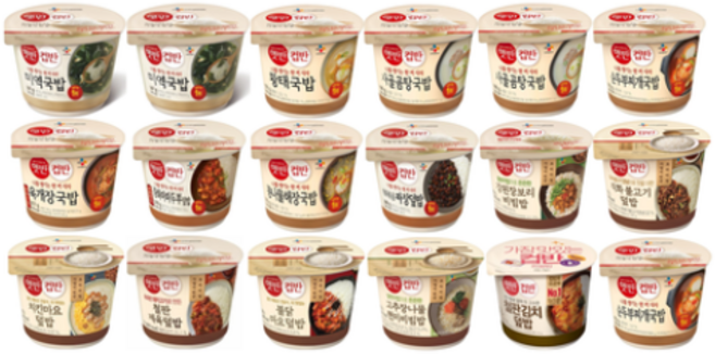 CJ 햇반컵반 18종 컵밥세트, 2세트