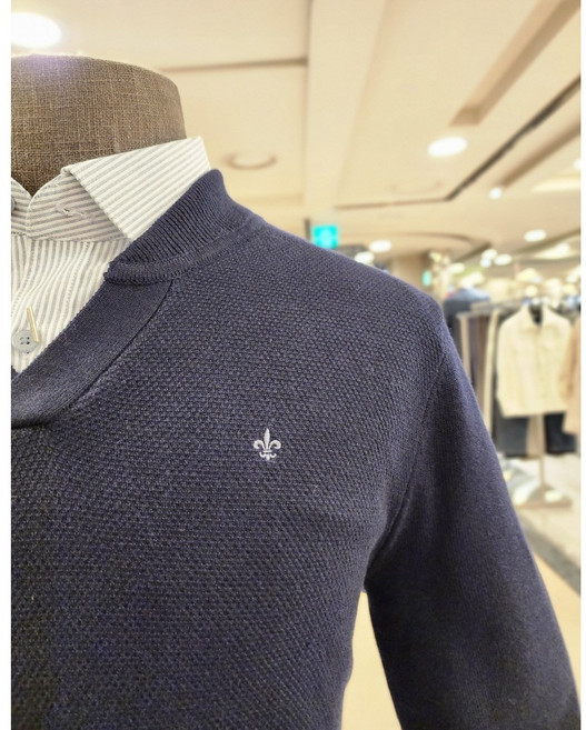 NC 불광점 레노마 셔츠 # F/W 신상# **겨울맞이 ** 워셔블 변형넥 풀오버 (SOFT CLOUD TOUCH) 브이넥 니트 티 RPFSW1-911-DB NY