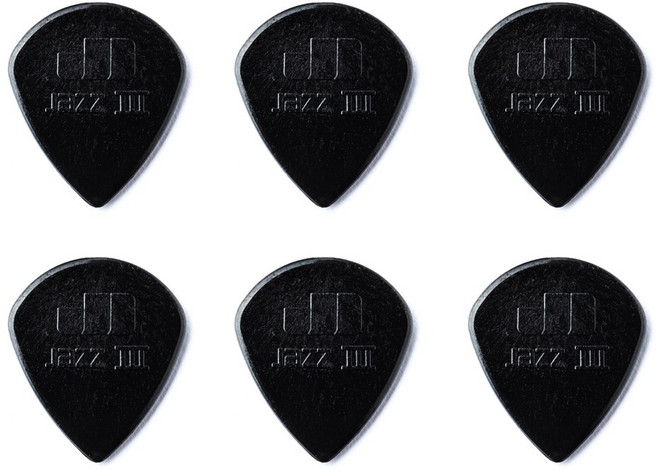 지엠뮤직_세트(6)던롭피크47R3S Nylon JazzⅢ 1.14mm 나이론재즈3 Dunlop PICK (No.31세트), 단품, 1개