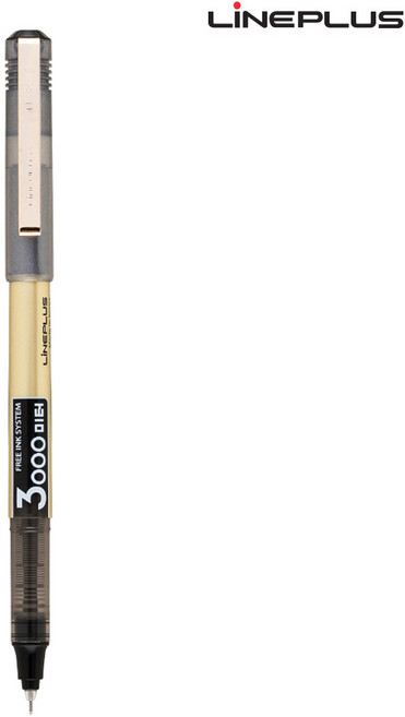 라인플러스 3000미터 펜 0.38 (12개입) 1다스 (검정색), 상세페이지 참조, 1개