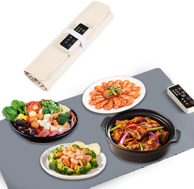 접이식푸드워머 휴대용 푸드워머 다이닝 매직워머 푸드워머 음식보온기 60*37cm, 실리콘 접이식푸 푸드워머