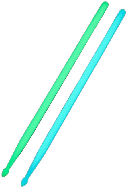 주닉스 야광 형광 드럼 스틱 5A 무대 공연용 네온 블루 그린 발광 스틱, 형광그린, 1개