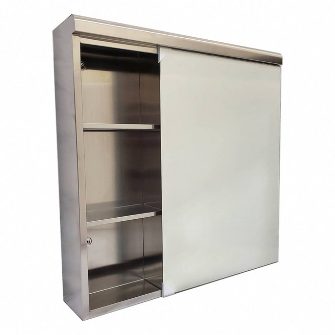 蝴蝶衛浴 60x60cm 隱藏式鏡櫃 化妝鏡 洗手間鏡櫃 鏡箱, (右門)304鏡櫃+螺絲包, 不銹鋼色