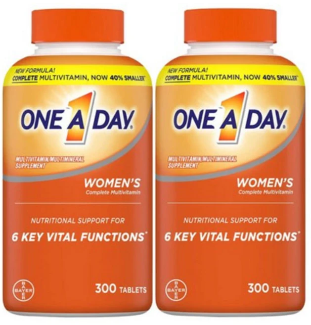 Bayer 바이엘 원어데이 여성용 멀티비타민 300정 2병, 2개 - 쿠팡