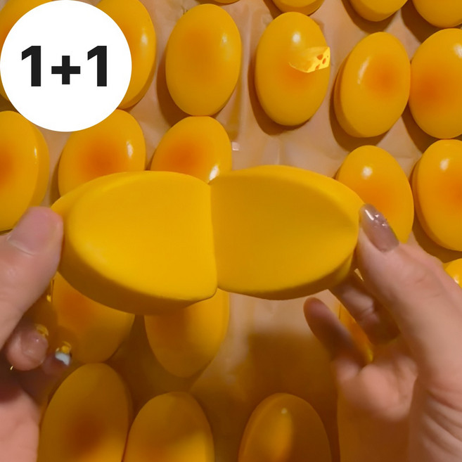 쫀득 치즈빵말랑이 버터말랑이 스퀴시 스퀴지, 2개, 버터