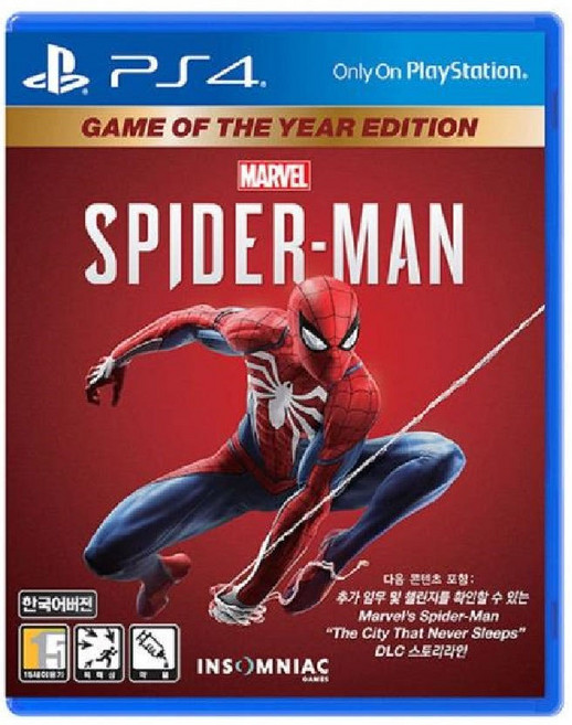 소니 PS4 스파이더맨 한글판