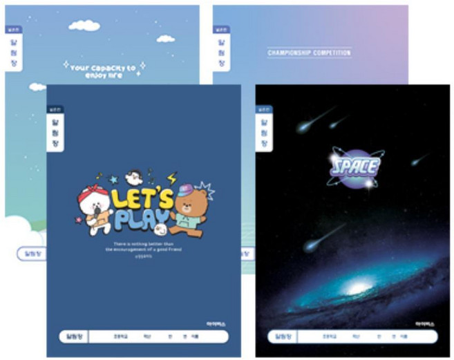 초2 초3 남아 넓은칸 6줄 반나눔 알림장10P 쓰기편한 입학선물, 1개, 랜덤