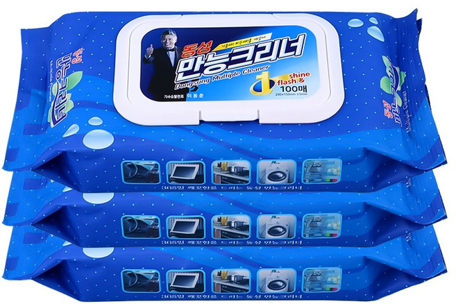 동성만능크리너 100매 캡형, 3개