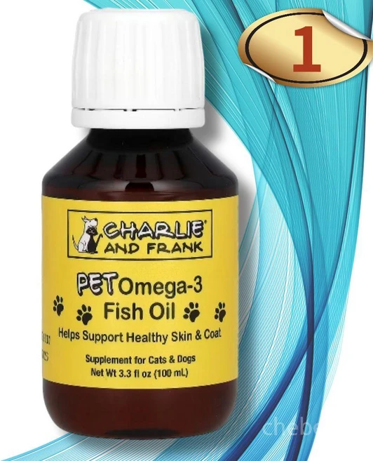 찰리앤프랭크 펫 반려 견 묘 액상 오메가3 피쉬 오일 100ml 1병, 1개 - 쿠팡