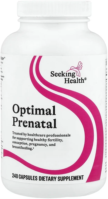 단백질 비타민 철분 마그내슘 칼슘 Seeking Health 옵티멀 프리네이탈 캡슐 240정 고루고루섭취해주세요, SeekingHealth옵티멀프리네이탈캡슐240정, 1개 - 쿠팡