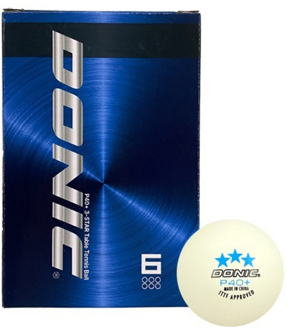 도닉3스타 P40+ABS 리뉴얼 시합구6입, 1개, 6개입, 화이트