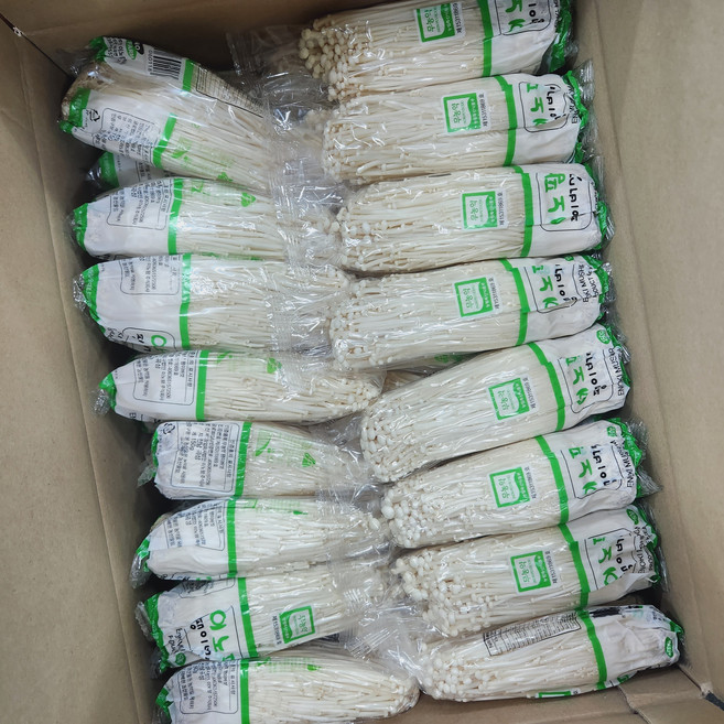 당일발송 국내산 무농약 팽이버섯 5kg ( 150g 34봉), 1개