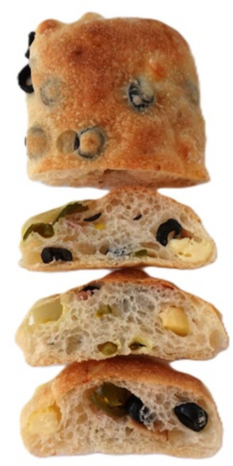 우디베이크샵 매콤 할라피뇨 치아바타, 10개, 110g