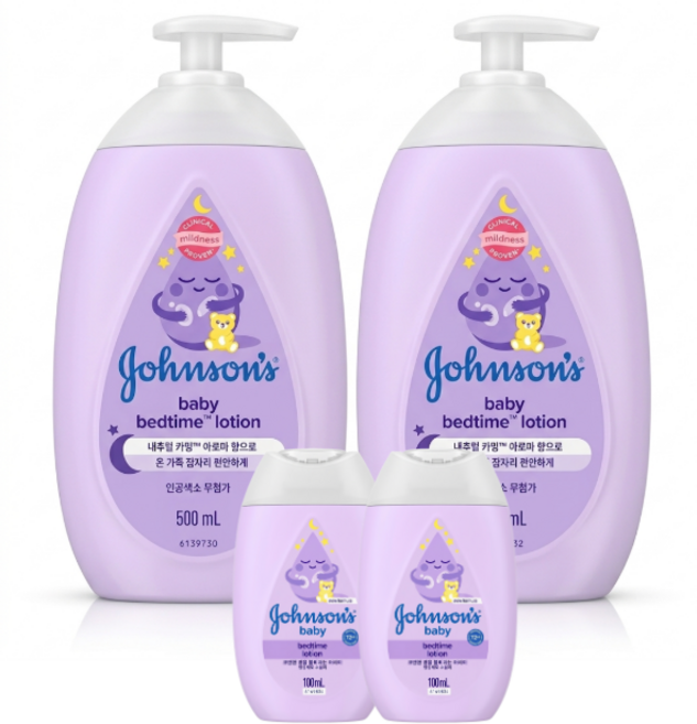 존슨즈베이비 베드타임 베이비 로션, 2개, 600ml