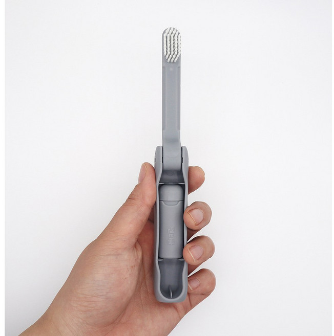 휴대용칫솔 여행용 칫솔 치약세트 접이식칫솔 고체치약, 2개, 4.2g