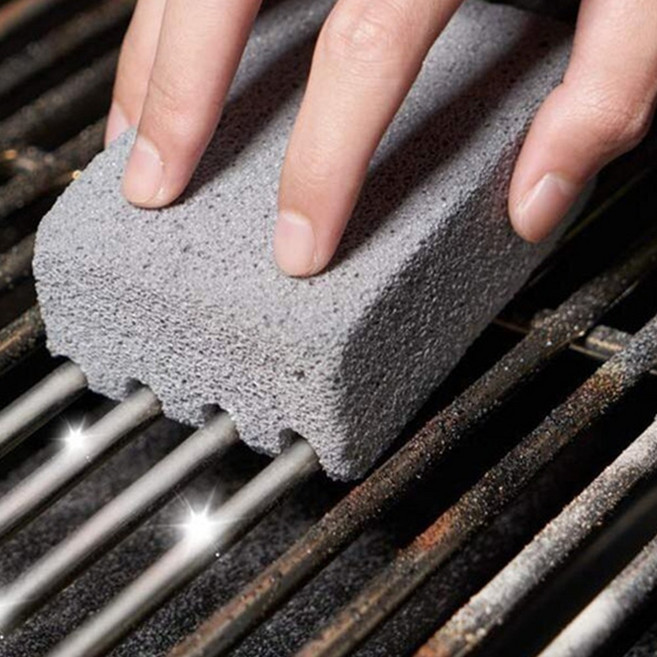석쇠 브러쉬 고기 그릴 바베큐 불판 화로 청소 수세미 숯불 블럭