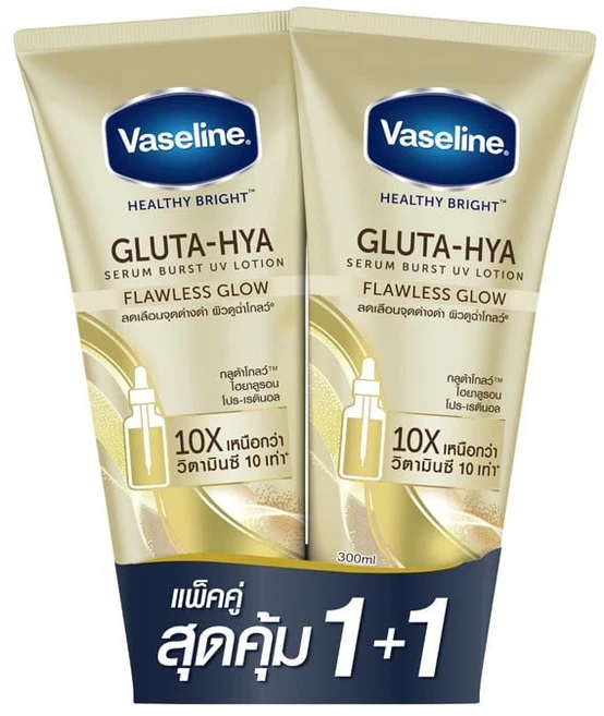 바세린 글루타 히아 바디로션 바디세럼 Flawless Glow 300ml 2개 - 쿠팡