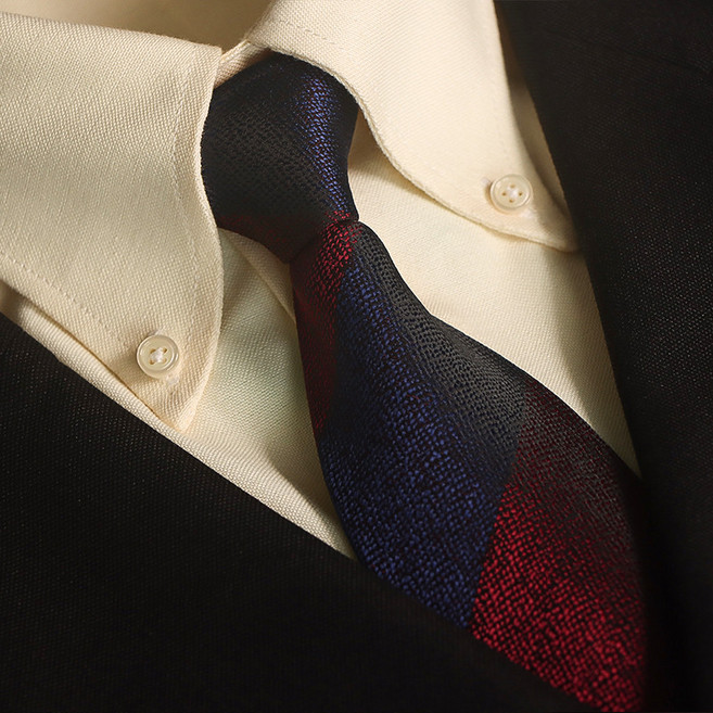 男士領帶 休閒商務 輕奢高級感手打款寬條正裝8cm時尚西服配飾結婚禮盒裝