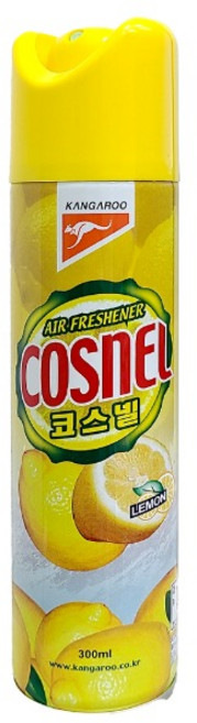 코스넬 레몬 방향제 300ml 실내 공간 차량 냄새 탈취제, 1개