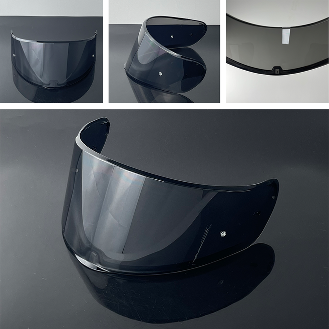 FF801 쉴드 호환 LS2 Citation Sedici Strada2 Sedici Strada3 FT2 Vector FF801 FF397 헬멧 렌즈 선스크린 오토바이 헬멧 쉴드, Deep Black-Day Use Only, 1개