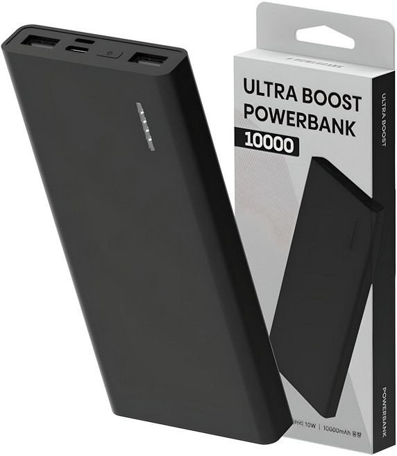 일리온 울트라부스트 고속충전 대용량 보조배터리, 블랙, SPE-PA10CPQ