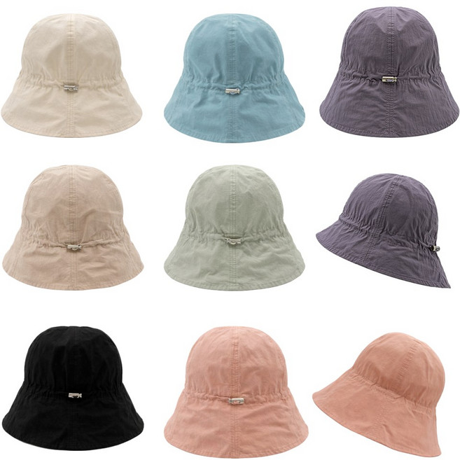 국산 초경량 여름 벙거지 면 버킷햇 중년 여성 봄 여름모자 자외선차단 얼굴커버 스트링 조절 예쁜 엄마모자 선물