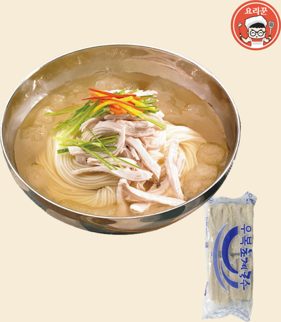 [요리꾼푸드] 우복 초계전용국수 2kg, 340g, 1개
