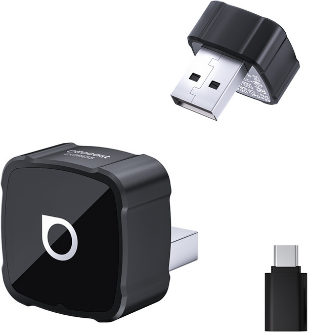 오토캐스트 3in1 무선 안드로이드 오토 무선 카플레이 아이폰 AirPlay 화면 미러링 지원 미니 어댑터, 블랙, CP88-T5 / A타입 지원