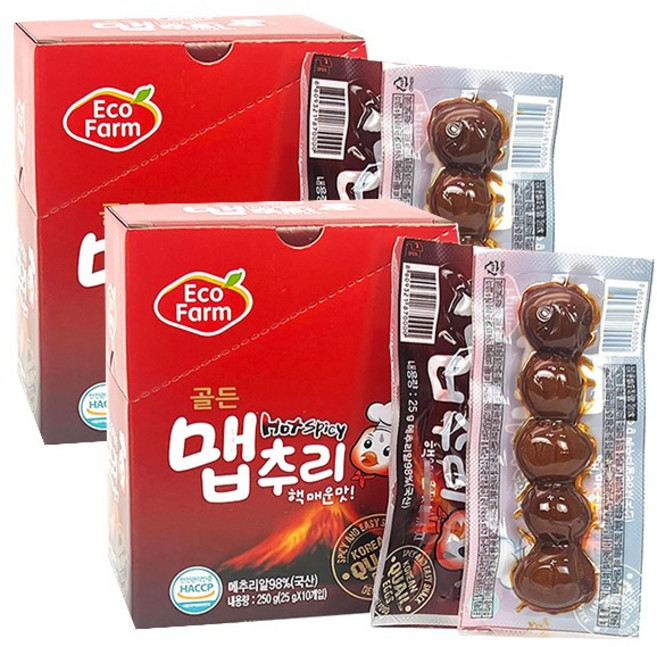 골든 맵추리 핵매운맛 메추리알, 25g, 20개