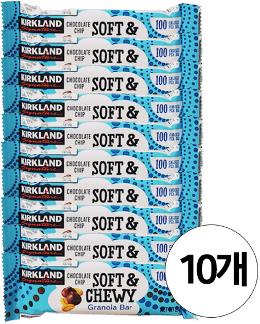 커클랜드 시그니춰 소프트앤 츄이 그래놀라 바 24g 10개