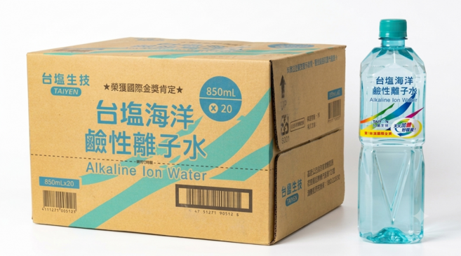 台塩生技 台塩海洋 鹼性離子水 榮獲國際金獎肯定, 20, 850ml