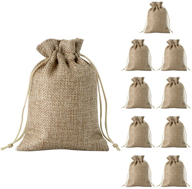 위즈맥스 마 재질 향 주머니, 10개, 연브라운