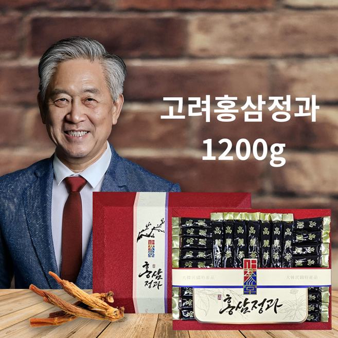 고려홍삼정과 홍삼정과 인삼정과 고려홍삼봉밀정과 홍삼진과 한뿌리홍삼 선물세트, 1.2kg, 7개