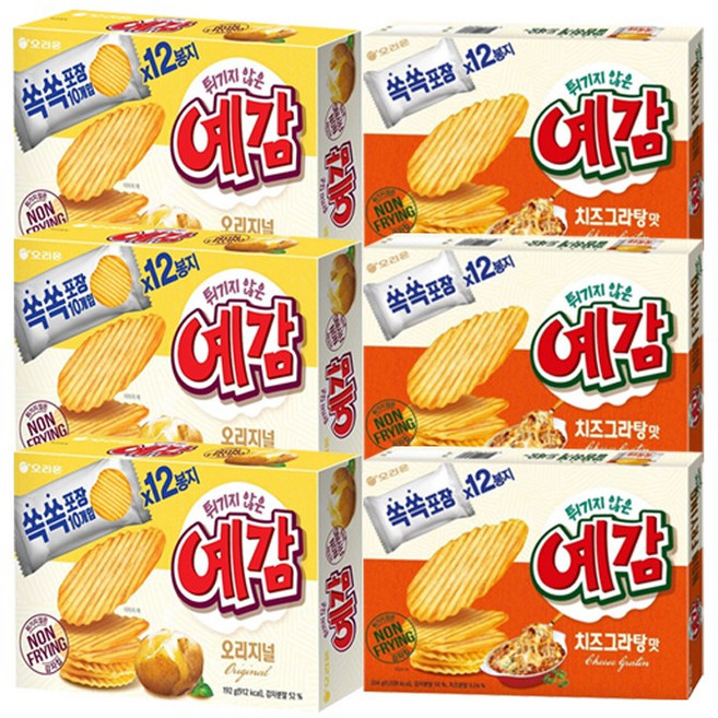 오리온 예감 치즈그라탕 204gx2개+오리지널 192gx2개[총4개]무료배송, 6개