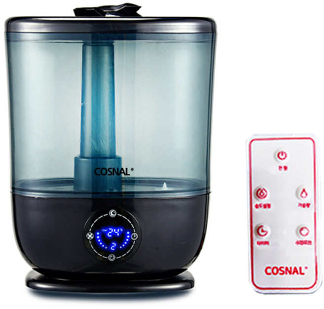 코스날 자동습도조절 듀얼 초음파 가습기 5.5L + 리모컨, CO-HU-DUAL5500 (블랙)