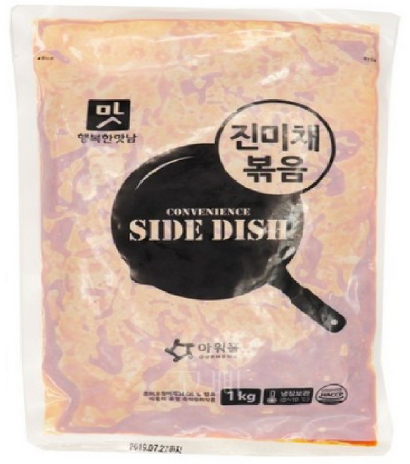 아워홈 진미채 볶음 오징어채 볶음, 1kg, 2개