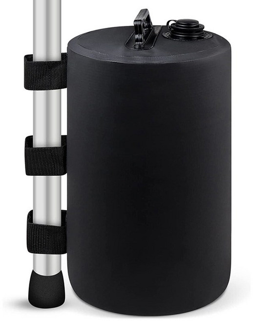 파파스 천막 모래 물 주머니 파라솔 캐노피 텐트 고정 물통 40x25cm, 블랙(물주머니)