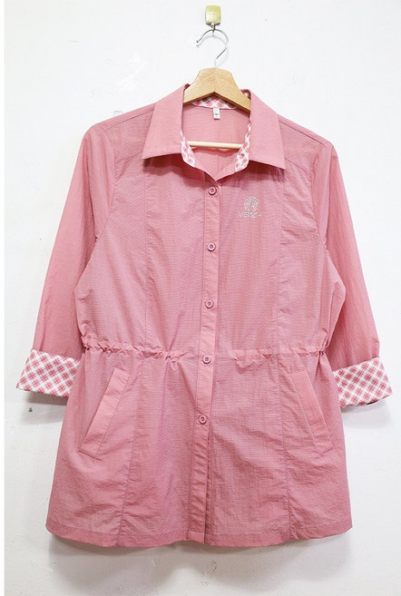 형제상회 할머니자켓 여름 점퍼 지퍼 홑 잠바 사파리 어르신옷 할머니옷 국산 0038SS04