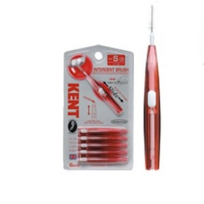 켄트 S (1.0mm) 6pcs 치간칫솔, 1개, 6개입, 1mm