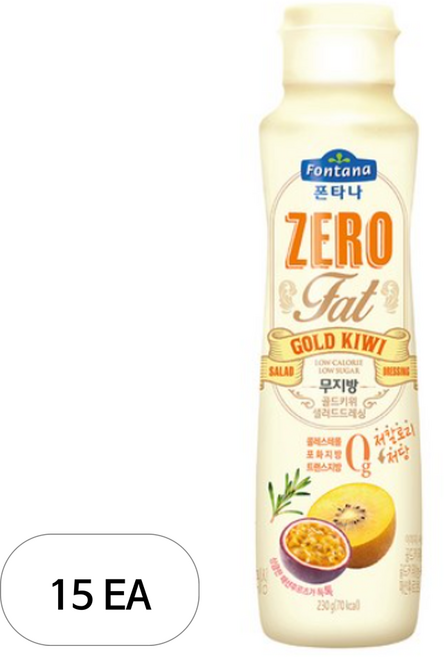 폰타나 저당 저칼로리 무지방 골드키위 드레싱, 230g, 15개