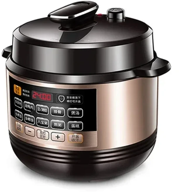 고압 이중 냄비 들러붙지 않는 내부 및 찜 기능을 갖춘 110V/220V 주방 스마트 가전 전기 밥솥, 04 110V 5L  A